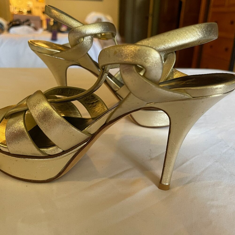 Yves Saint Laurent Tribute Platform Sandals